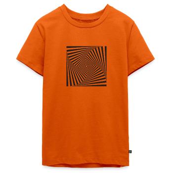 illusion d'optique - T-shirt Premium bio Ado - orange  - Devant - AI Model Teenager Male light (155cm)
