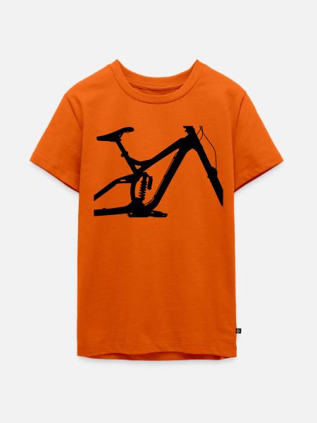 Downhill - Teenager Premium Bio T-Shirt - Orange 