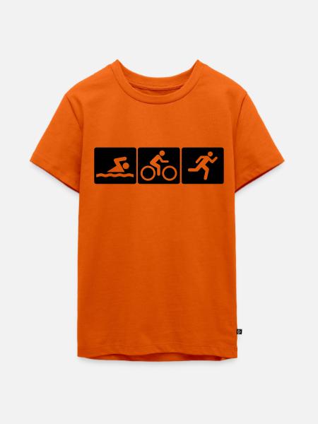 Triathlon - Teenager Premium Bio T-Shirt - Orange