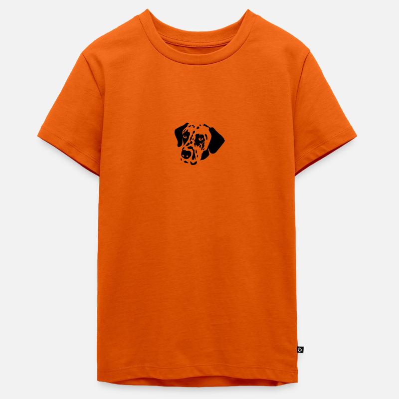 Chien dalmatien - T-shirt Premium bio Ado - orange