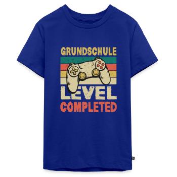 Grundschule Level 2026 Geschenk Gamer progamer - Teenager Premium Bio T-Shirt - Royalblau - Vorne