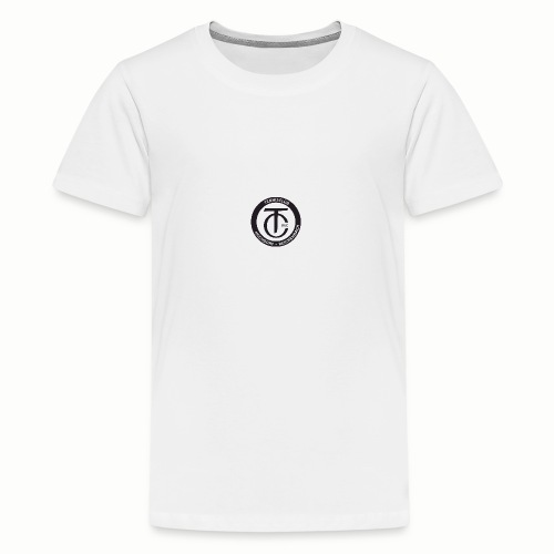 TCHR Logo Schwarz-Weiß - Teenager Premium T-Shirt
