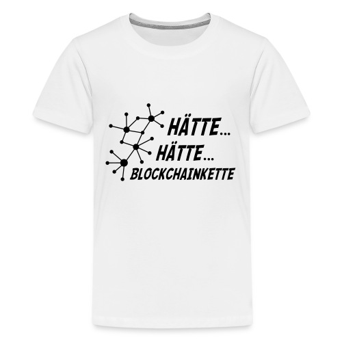 Blockchainkette - Teenager Premium T-Shirt
