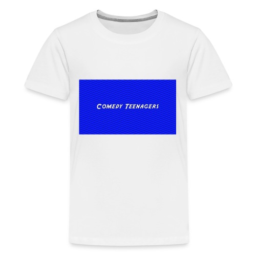 Dark Blue Comedy Teenagers T Shirt - Premium-T-shirt tonåring