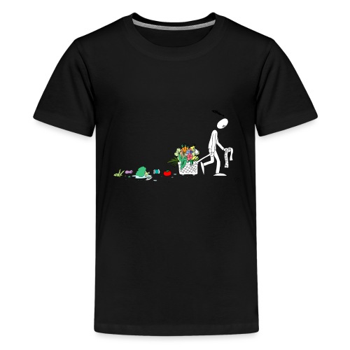 frukt og grønt handleveske - Premium T-skjorte for tenåringer