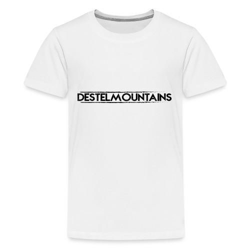 DESTELMOUNTAINS TEKST ZWA - Teenager Premium T-shirt