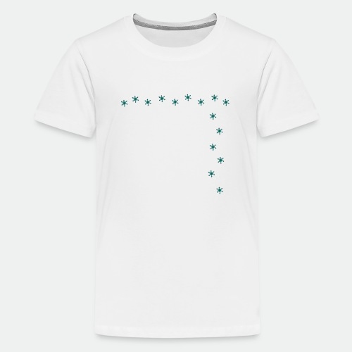 Snowflake Starglitter - Teenage Premium T-Shirt