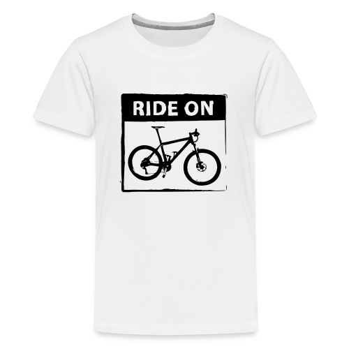 Ride On MTB 1 Color - Teenager Premium T-Shirt