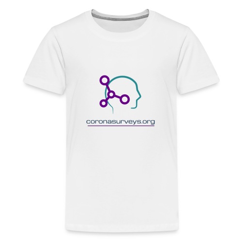 coronasruveys full logo transparent - Teenage Premium T-Shirt