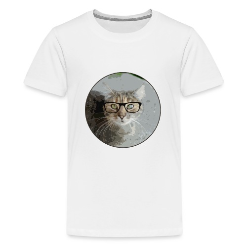 Hippe Katzentasche - Teenager Premium T-Shirt