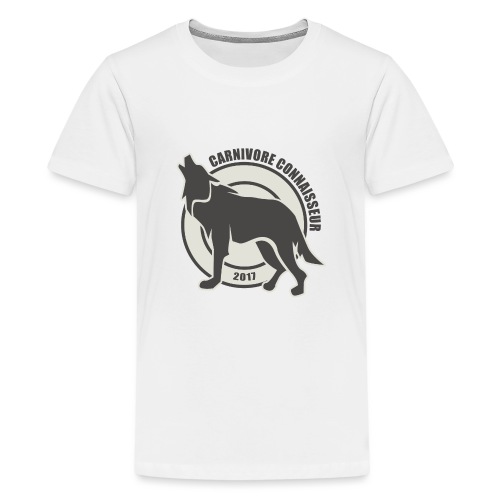 Fleischfresser - Grillshirt - Der mit dem Wolf heu - Teenager Premium T-Shirt