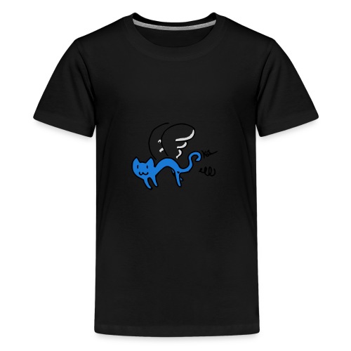 Fliegendes Kätzchen - Teenager Premium T-Shirt