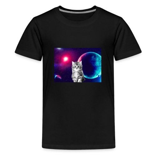 Cute cat in space - Teinien premium t-paita