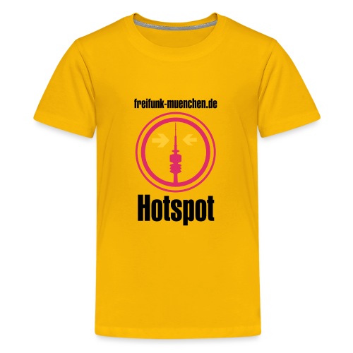 Freifunk München Hotspot mit URL - Teenager Premium T-Shirt