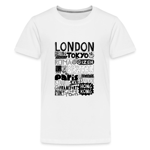 Villes du monde - T-shirt Premium Ado