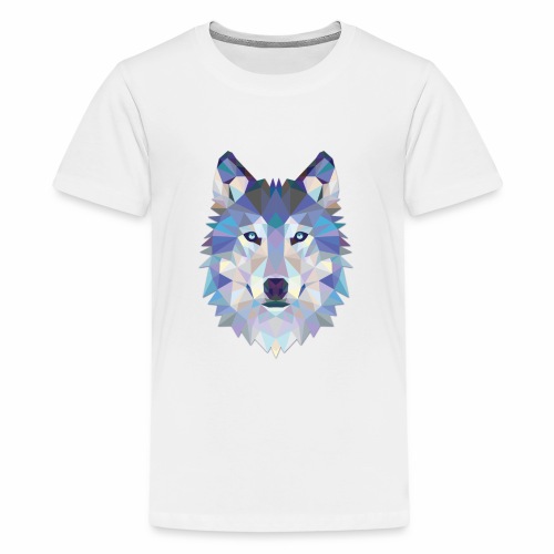 Loup Origami - T-shirt Premium Ado