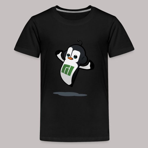 Manjaro Mascot strong left - Teenage Premium T-Shirt