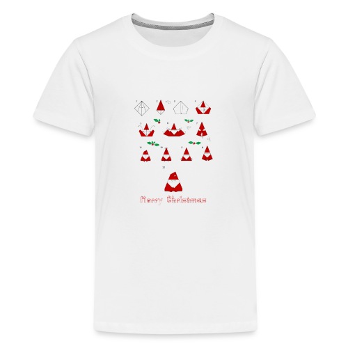Origami Santa - Teenage Premium T-Shirt