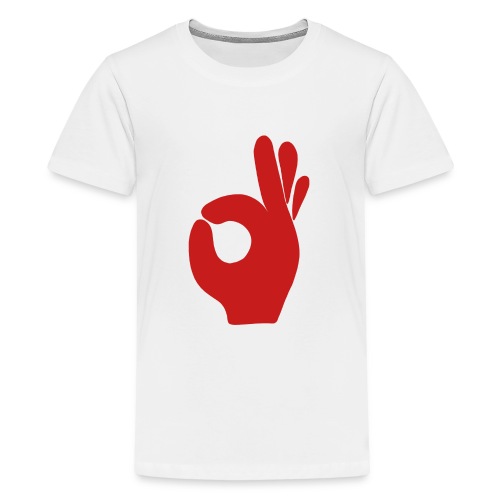 Tasty Hand rot - Teenager Premium T-Shirt