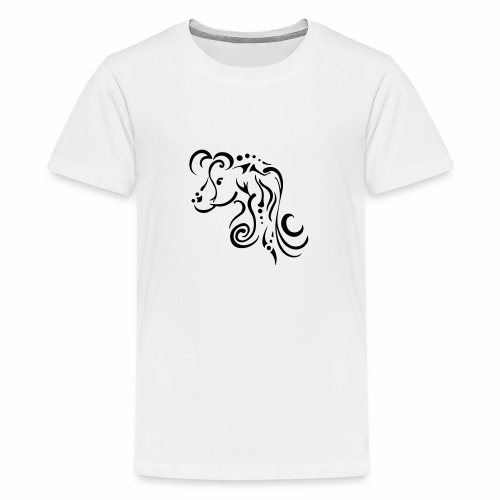 Mare, schlankes Design Tribal - Teenager Premium T-Shirt