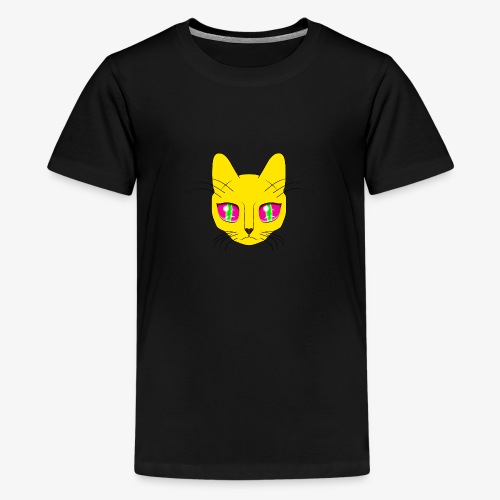 Die Katze mit den großen Augen - Teenager Premium T-Shirt