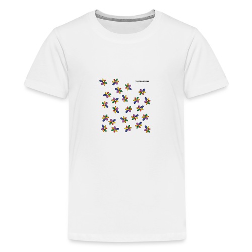colour flower design tc - Teenage Premium T-Shirt