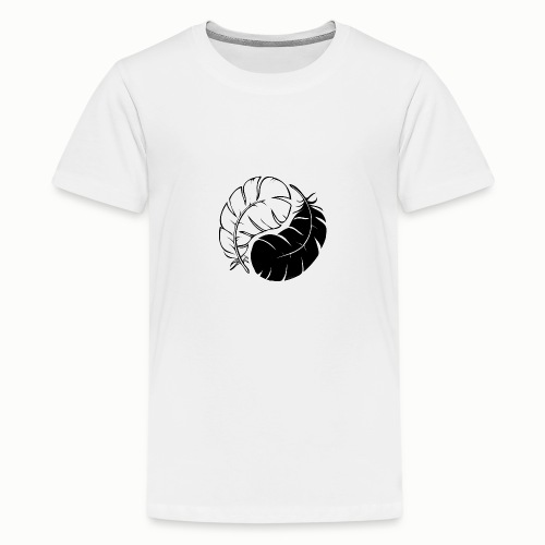 Two Feathers - Teenage Premium T-Shirt