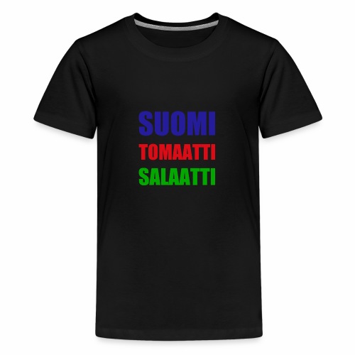 SUOMI SALAATTI tomater - Premium T-skjorte for tenåringer