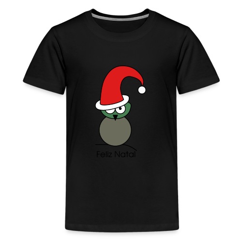 Owl - Feliz Natal - T-shirt Premium Ado