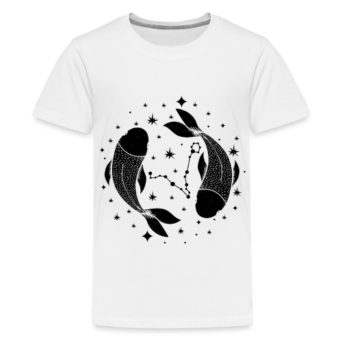 Sternzeichen Pisces Seelvolle Fische Februar März - Teenager Premium T-Shirt