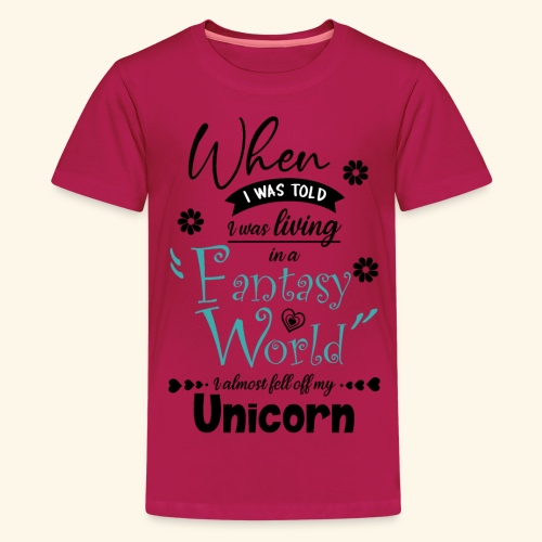 Mundo de fantasía - Camiseta premium adolescente