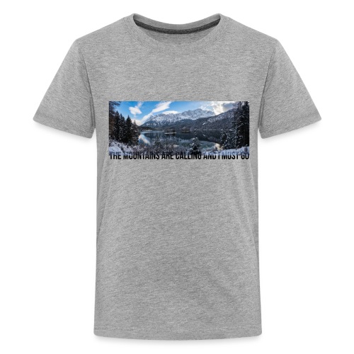 The mountains are calling - Teenage Premium T-Shirt