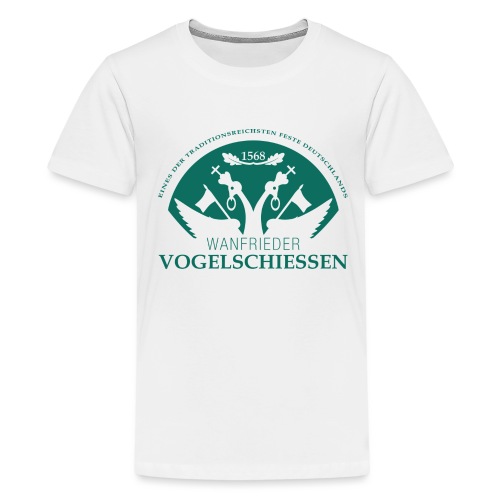Logo Wanfrieder Vogelschiessen Einfarbig - Teenager Premium T-Shirt