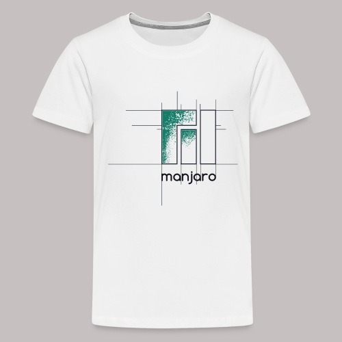 Manjaro Logo Draft - Teenage Premium T-Shirt