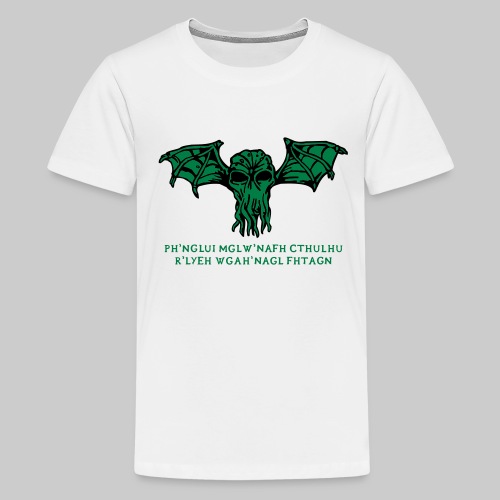 Cthulhu Wings Fhtagn - Teenager Premium T-Shirt