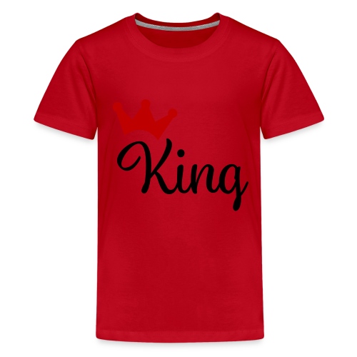 King mit Krone - Teenager Premium T-Shirt