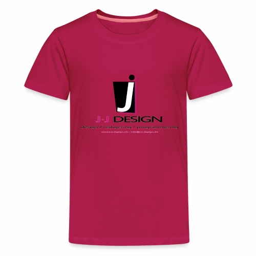 LOGO_J-J_DESIGN_FULL_for_ - Teenager premium T-shirt