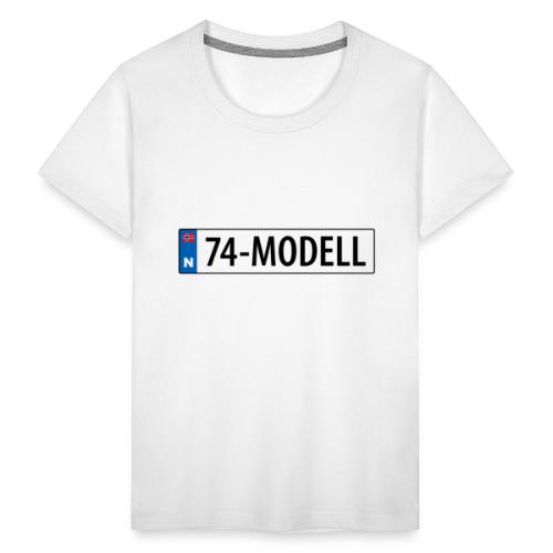 74-modell kjennemerke - Premium T-skjorte for tenåringer