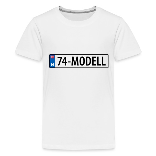 74-modell kjennemerke - Premium T-skjorte for tenåringer
