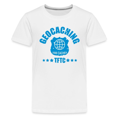 geocaching - 2500 caches - TFTC / 1 color - Teenager Premium T-Shirt