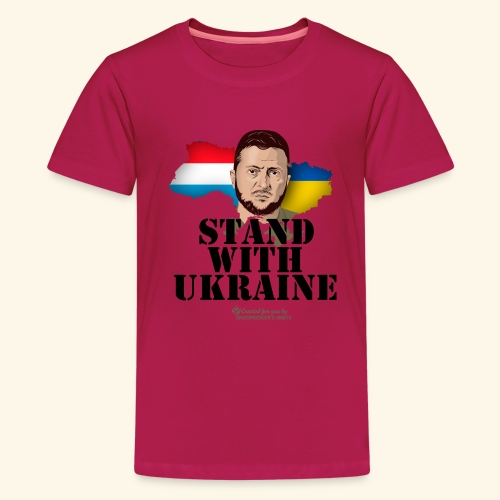 Ukraine Luxemburg T-Shirt Design - Teenager Premium T-Shirt