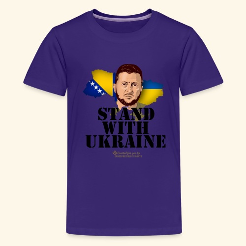 Ukraine Bosnien und Herzegowina - Teenager Premium T-Shirt
