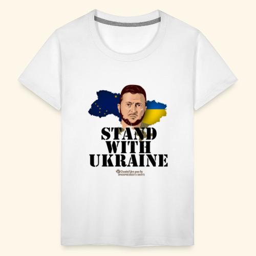 Alaska Ukraine Unterstützer T-Shirt Design - Teenager Premium T-Shirt