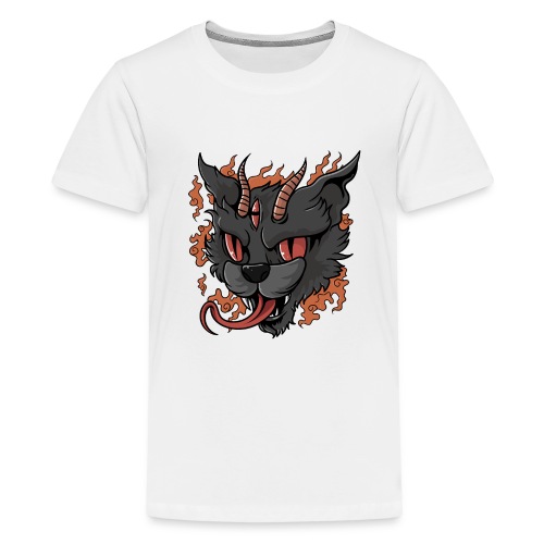gatto diavolo - Maglietta Premium per ragazzi