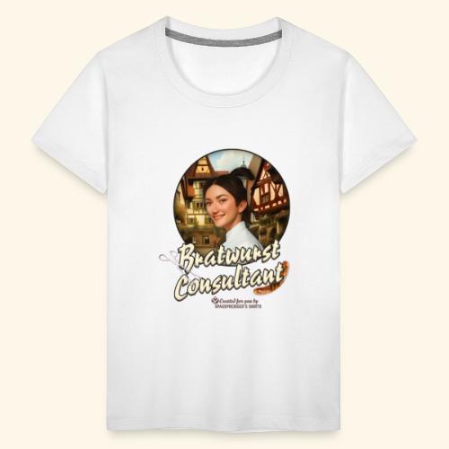 grill t shirt design bratwurst consultant - Teenager Premium T-Shirt