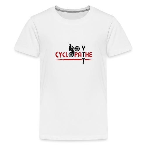 CYCLOPATHE DU VTT ! (vélo, nature) noir - T-shirt Premium Ado
