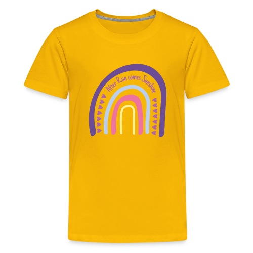 After Rain comes Sunshine - Rainbow - Teenager Premium T-Shirt
