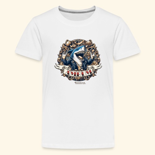 Amrum rockt cooler Hai - Teenager Premium T-Shirt