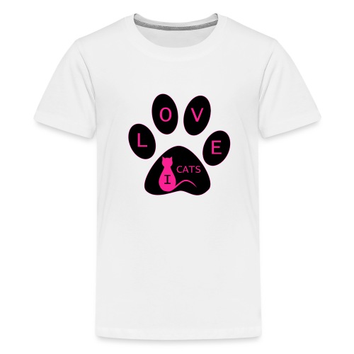 i love cats - Teenager Premium T-Shirt