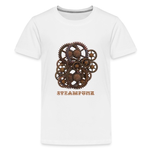 Steampunk Zahnräder - Teenager Premium T-Shirt
